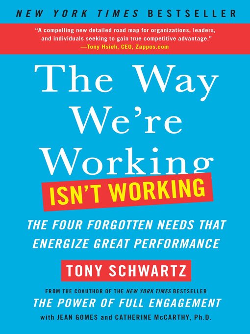 Title details for Be Excellent at Anything by Tony Schwartz - Available